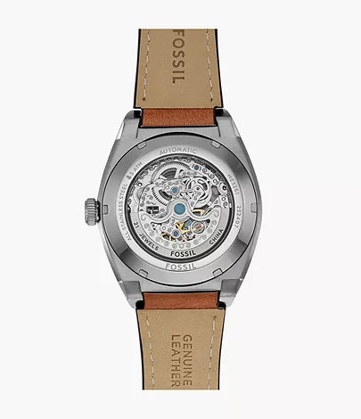 Fossil - Everett Automatic Brown Leather Watch thumbnail 3