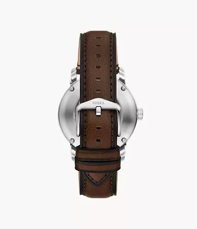 Fossil - Heritage Automatic Brown Leather Watch Alternate