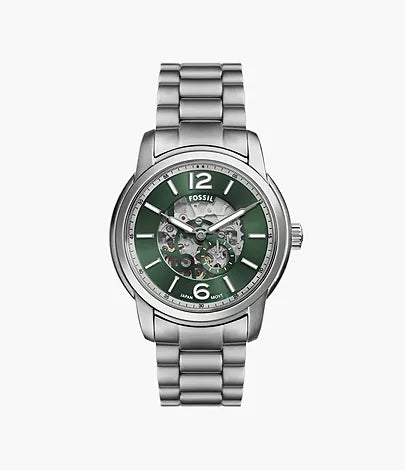 Fossil - Fossil Heritage Automatic Stainless Steel Watch