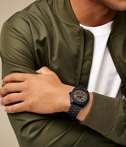 Fossil - Machine Automatic Black Stainless Steel Watch thumbnail 5